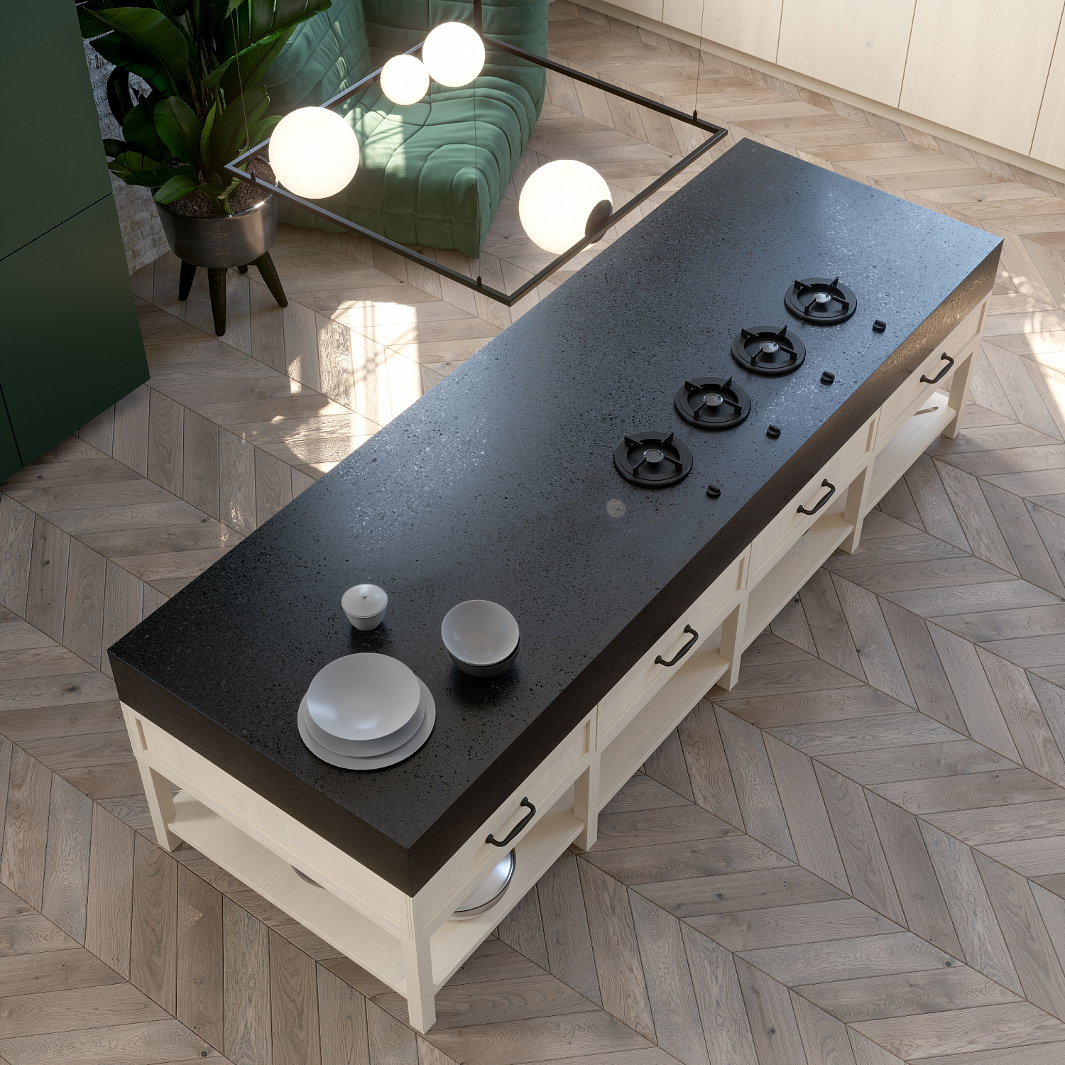 TechniStone Taurus Terazzo Dark