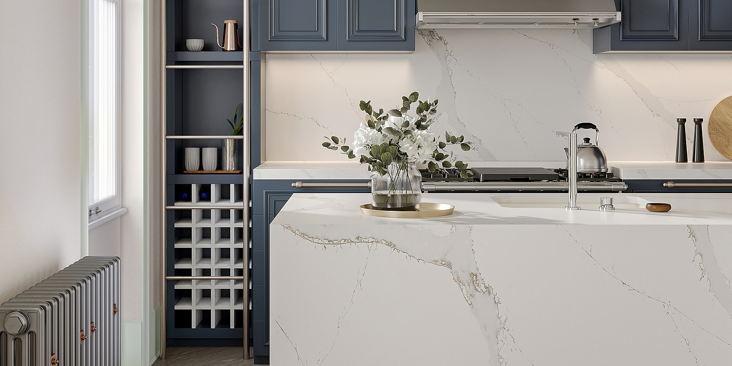 Quantra quartz Calacatta Oro