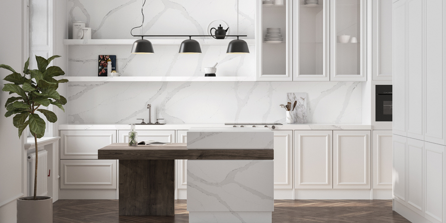 Quantra quartz Calacatta Borghini