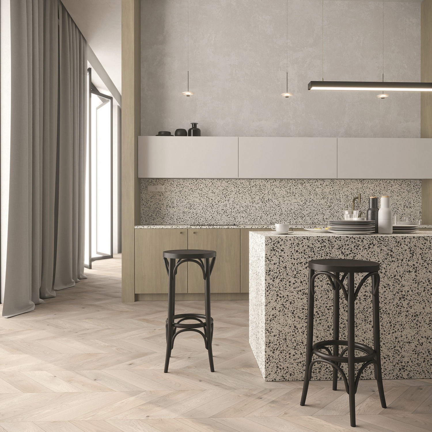 TechniStone Taurus Terazzo White