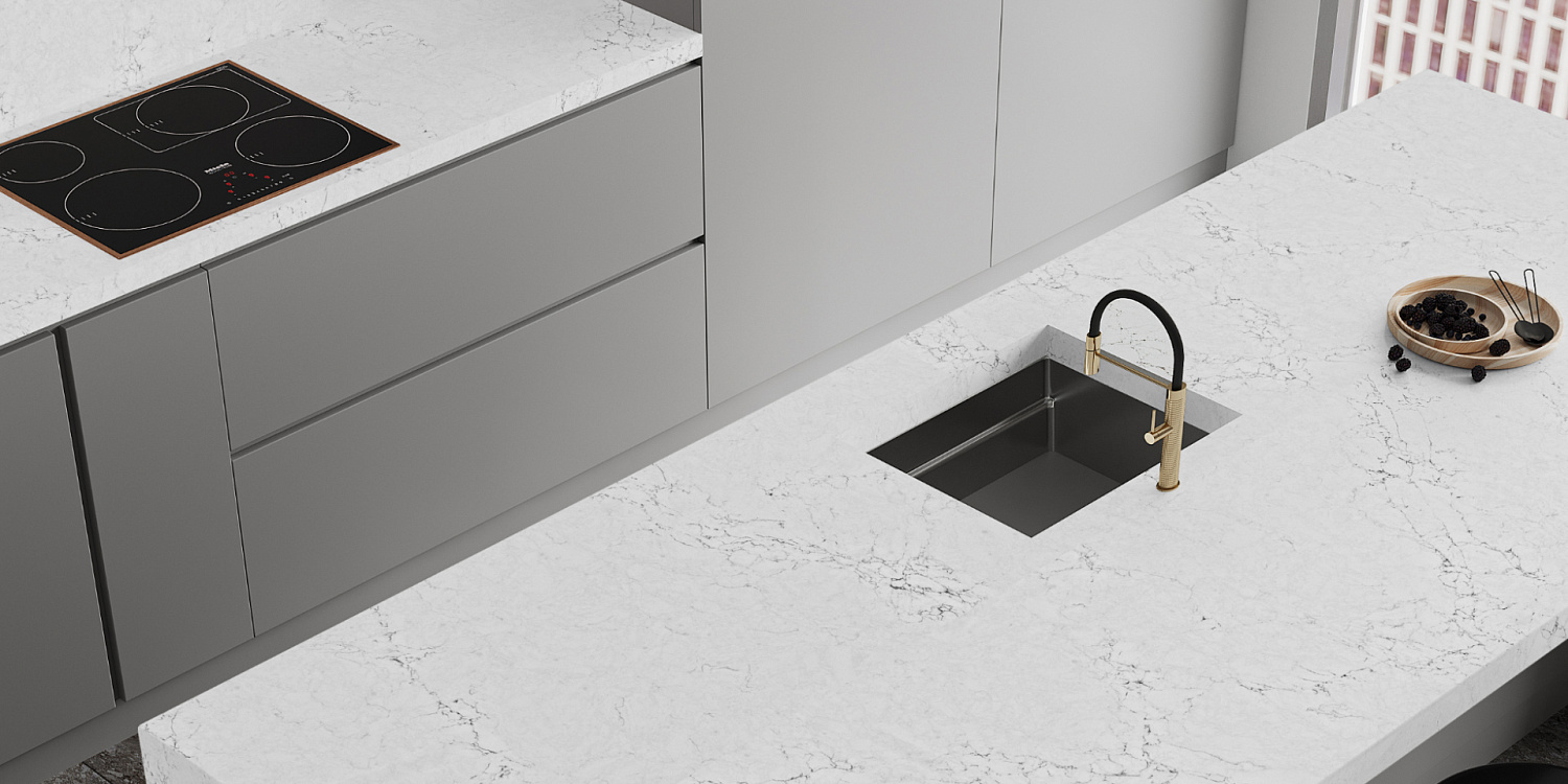 Quantra quartz Bianco Venatino